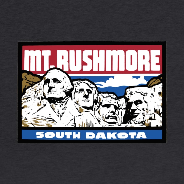 Mt. Rushmore Vintage Style Decal by zsonn